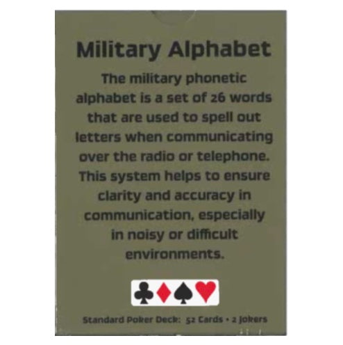 Military Alphabet Playing Cards – Military Women’s Memorial Gift Shop