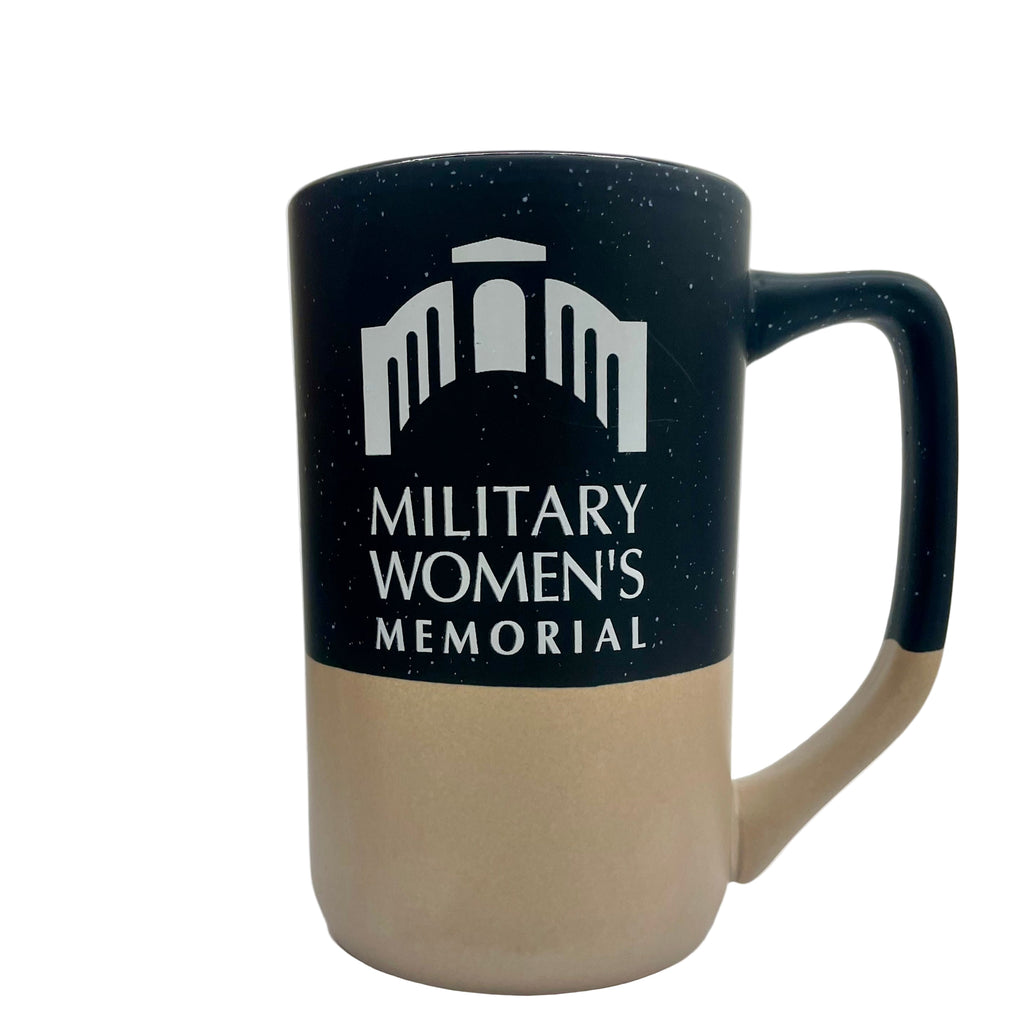 Mug with 'Military Women's Memorial' text on a white background
